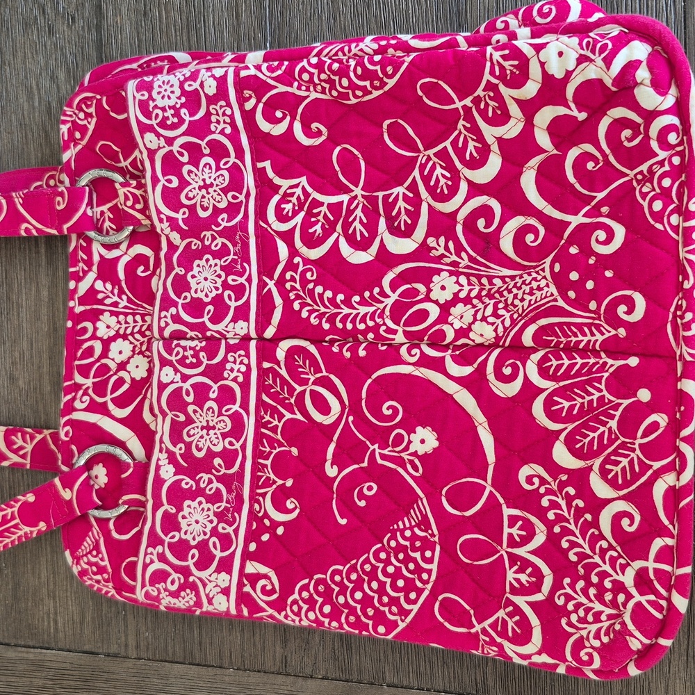 Vera Bradley Laptop Bag - Pink And White